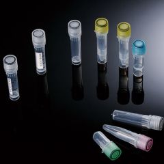 Self-Standing Vials assembled with clear caps, with White Printing Area, 2.0ml, Sterile,