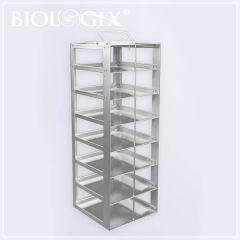 Vertical Type Freezer Rack, Stainless steel, 1*9, Fits for 9 Pierces of 2`` Standard Packs