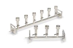 6-place Manifold stainless steel 1/pk