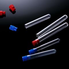Test tube 12 x 75mm, 5ml, Round Bottom, Polystyrene, Non Sterile, 500 Tubes/Bag, 4 Bags/Case