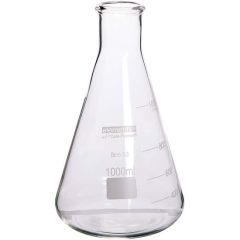 Cole-Parmer elements Erlenmeyer Flask, Glass, 1000 mL, 6/pk