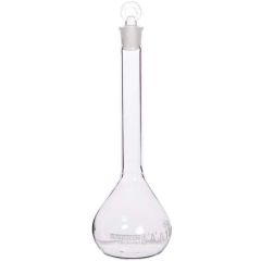 Cole-Parmer elements Volumetric Flask, Glass, with glass Stopper, 100 mL, 2/pk