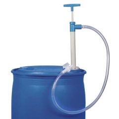 Hand-Operated Barrel Pump, Polypropylene, Tubing with Stopcock, 300 ml/stroke