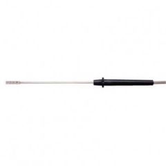 RTD PT100 thermocouple probe with shaft length: 200 mm, round-tip sensor tip: 3 mm diameter