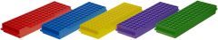 Microtube Racks, 80 well, Polypropylene, Assorted Colors, 5 Racks/Strip, 4 Strip/Case