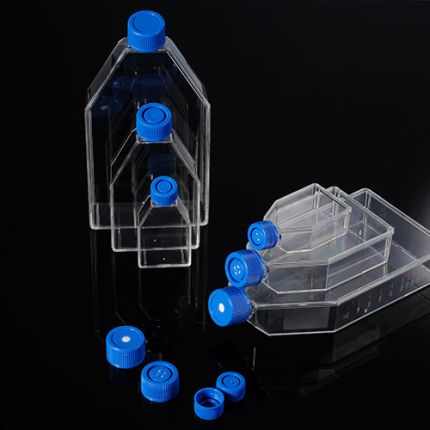 Cell Culture Flask with Plugged Cap, 25cm2, PS, TC treated, Sterile, 5 Pcs/Pack
