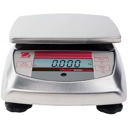 Ohaus V31XH4 Valor 3000 Portion Control Scale, 4 kg x 0.1 g
