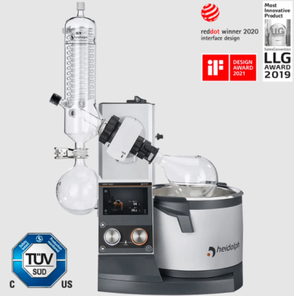 Hei-VAP Expert - motor lift model with G3 vertical glassware