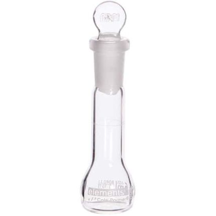 Cole-Parmer elements Volumetric Flask, Glass, 10 mL, 2/pk