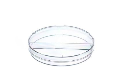 Petri dishes, 94(D)x15(H)mm, 2 compartments, 20ml/well,