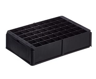 Cryo rack for 48 Cryo.S, SBS format, Black, without lid,