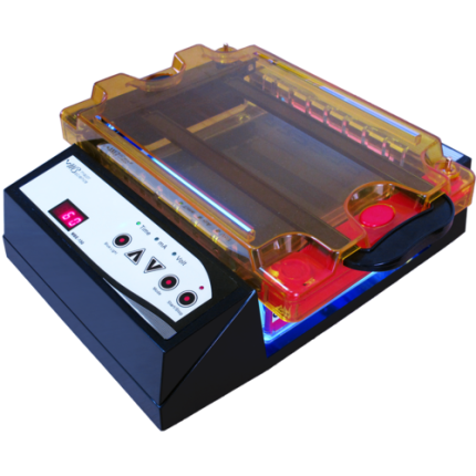 Electrophoresis gel tank for SafeBlue System (w/o amber filter lid & red/black cables)/unit