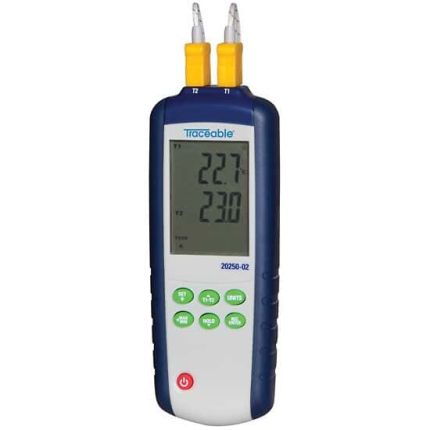 Digi-Sense Data Logging Thermometer Dual Type K/J with NIST