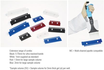 Comb 12 sample MC, 0.75mm thick