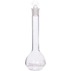 Cole-Parmer elements Volumetric Flask, Glass, with PE Stopper, 50 mL, 2/pk