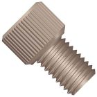 Super Flangeless Nut, Standard Knurl, Short, Natural PEEK, 1/32in or 1/16in OD Tubing,