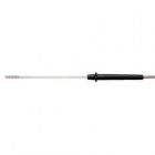 RTD PT100 thermocouple probe with shaft length: 200 mm, round-tip sensor tip: 3 mm diameter