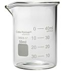 Cole-Parmer elements Plus Griffin Low-Form Beaker, Glass, 50 mL, 12/pk