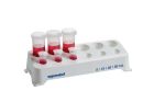Tube Rack for 5.0, 15 und 50 mL tubes, 12 wells (6 wells for 5.0/15 mL and 6 wells for 50 mL), 2 pcs., white, autoclavable