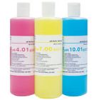 pH Buffer Kit, pH 4 (red), 7 (yellow), 10 (blue), 480mL each. Color-coded (01X639001)