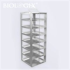 STAINLESS STEEL FREEZER RACK,SINGLE VERTICAL COLUMN DIM :140(D)x1401(W)x674(HT)MM [FRONT LOADIN