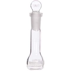 Cole-Parmer elements Volumetric Flask, Glass, with PE Stopper, 5 mL, 10/pk