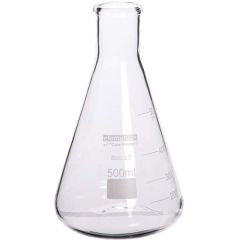 Cole-Parmer elements Erlenmeyer Flask, Glass, 500 mL, 8/pk