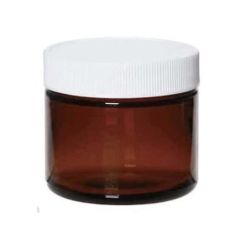 Jar Glass Amber 8oz 12/cs