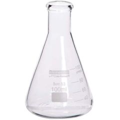 Cole-Parmer elements Erlenmeyer Flask, Glass, 50 mL, 12/pk