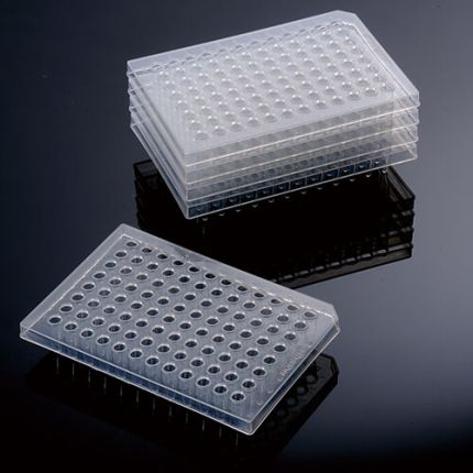 96 well Semi Skirted PCR plate, natural colour, 5 Plates/Bag, 5 Bags/Pack, 4 Packs/Case
