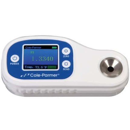 Cole-Parmer Digital Refractometer, 0 - 60%v/v IPA, 0 - 60%w/w, IPA