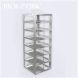 Vertical Type Freezer Rack, Stainless steel, 1*7, Fits for 7 Pierces of 2`` Standard Packs