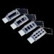 8-Wells Cell Culture Slide, PS frame, Glass Slide, PP holder, Sterile, Dnase & Rnase Free, 